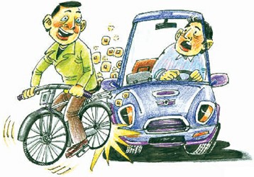 行车时必须遵守的交通规则有哪些?-英语作文 