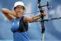图文-奥运会射箭女子个人比赛 希腊选手出箭
