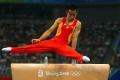 图文-奥运会男子体操资格赛开战 肖钦比赛鞍马
