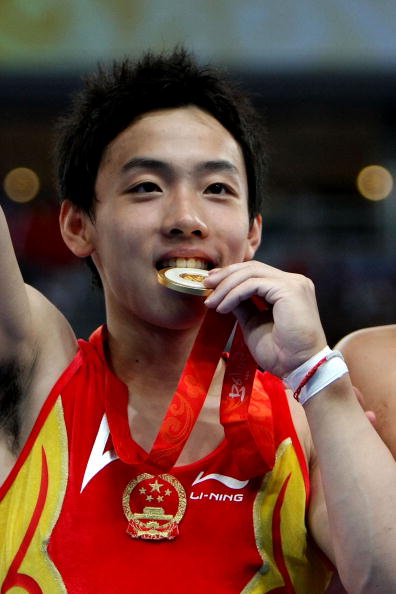 图文-奥运男子自由体操决赛 邹凯拿下奥运金牌