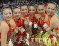 图文-艺术体操集体全能决赛 中国队书写历史夺银