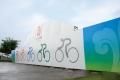 图文-奥运公路自行车赛沿线风景 沃德兰游乐园喷绘