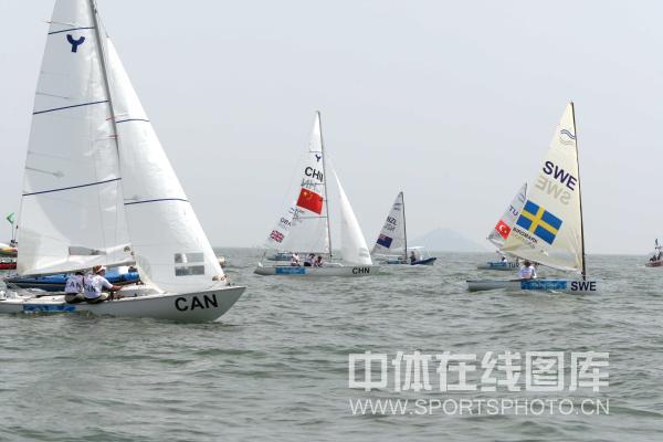 图文-帆船帆板选手青岛训练 中国帆船大队人马中