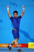 图文-举重男子69公斤级比赛 廖辉返场感谢观众