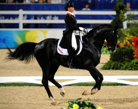 Dutch van Grunsven wins Olympic dressage gold