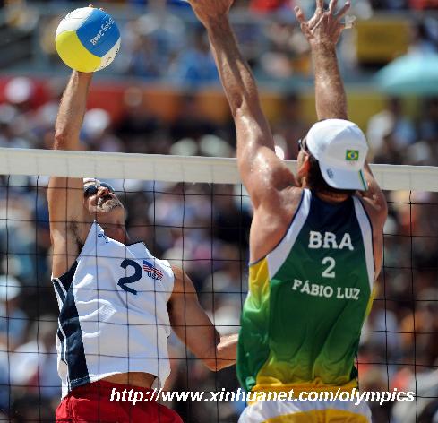 U.S. duo Dalhausser/Rogers win beach volleyball gold