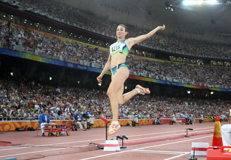 Brazil's Maggi wins women's long jump gold