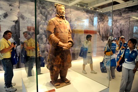 Terracotta Warriors and Horses on exhibition in Olympic Green