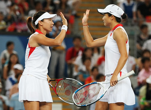 Photos: Zheng and Yan advances to Women's Doubles semifinal