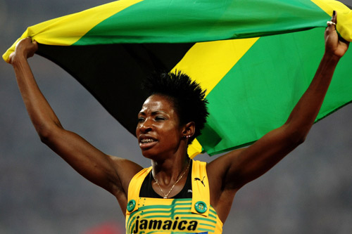 Photo: Jamaican Walker wins Women's 400m Hurdles gold
