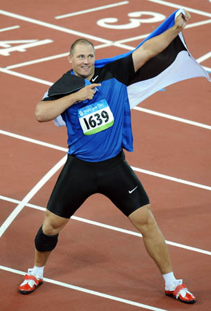 Athlétisme – disque (H): Gerd KANTER champion olympique