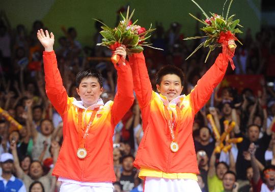 Gold für China im Badminton-Doppel der Damen