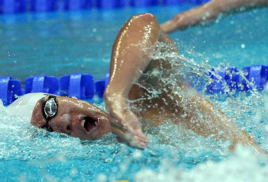 图文-男子200米自由泳半决赛赛况 韩国选手朴泰桓