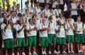 图文-南非奥运代表团举行升旗仪式 代表团成员