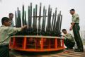 图文-北京奥运会开幕式准备就绪 安放礼炮装置