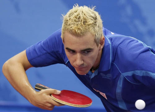 图文-奥运会19日乒乓球比赛赛况 一招一式有板有眼