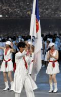 图文-奥运开幕式美女帅哥旗手--塞尔维亚塞卡里奇