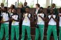 图文-津巴布韦奥运代表团举行升旗仪式