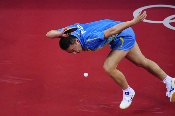 图文-奥运会乒乓球经典瞬间回顾 动作绝对精彩