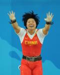 图文-[奥运]女举69公斤级 刘春红夺金后欢呼雀跃