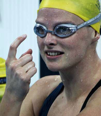 图文-澳大利亚游泳队进场训练 “来吧，挑战我吧”
