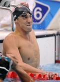 图文-菲尔普斯夺男子100米蝶泳金牌 水花还是泪花