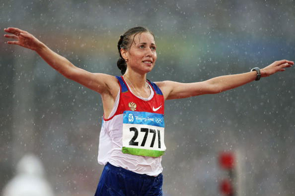 图文-田径女子20公里竞走决赛 俄罗斯姑娘终夺冠
