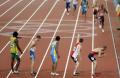 图文-奥运男子4X400米美国夺金 哥们快点过来