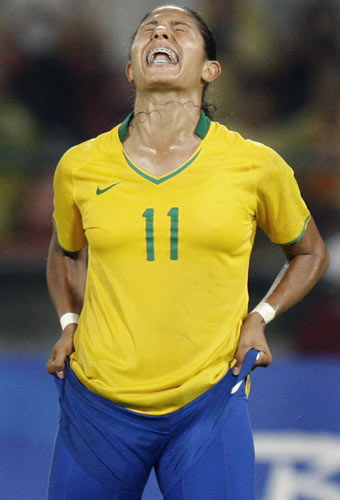 图文-女足美国1-0巴西夺金  不愿相信这一切