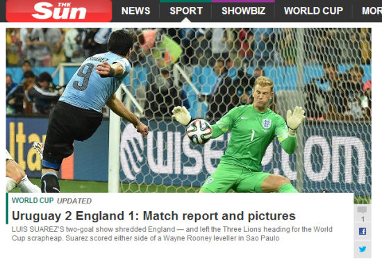 英媒普遍认为英格兰世界杯没戏了