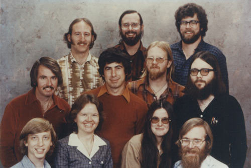 1979 Microsoft employee group photo, a Zun Weinian's light Gates