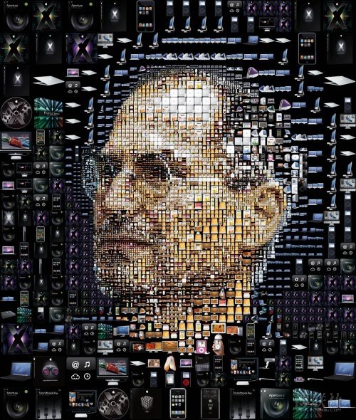 Ping Guo Chan Pin Pin Cheng De Qiao Bu Si Tou Xiang ( Xin Lang Ke Ji Pei Tu ) The Qiao Busi head portrait with malic mosaic product (sina science and technology matchs a plan)