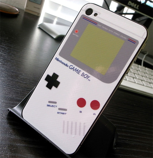 新款数码gameboy图案的iphone4贴纸华为手机电池最大多少钱图片