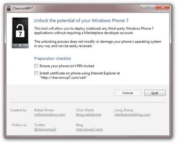 Windows Phone 7解锁软件截图 Windows Phone 7解锁软件截图