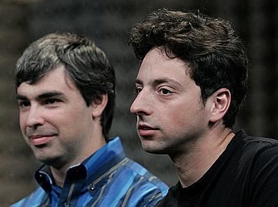 谷歌创始人谢尔盖·布林和拉里·佩奇