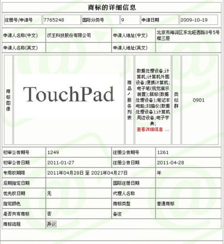 �����Ƽ���TouchPad�̱�Ȩ