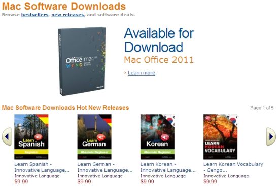 亚马逊Mac Software商店