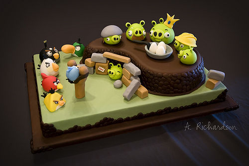 " indignant birdie " cake -- the circumjacent product without number of this popular game
