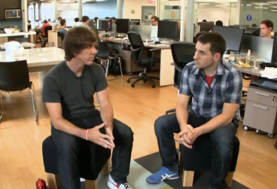 Foursquare创始人丹尼斯·克罗利和美国新闻聚合网站Digg创始人凯文·罗斯