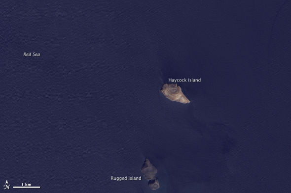 2011年12月，红海发生了火山喷发