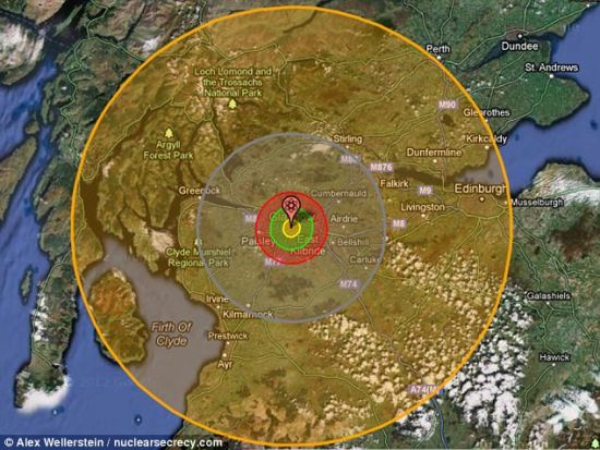 一枚沙皇炸弹落在英国格拉斯哥市，将使整个苏格兰陷入毁灭的境地。