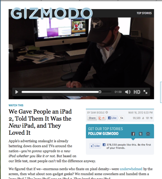 Gizmodo༭еiPad 2ۡΪƻƳĵiPad