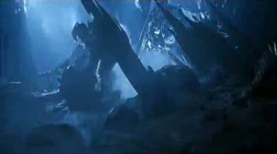科幻大片《绝世天劫》的影像截图。片中，布鲁斯-威利斯饰演的角色被派到彗星上钻洞，而后放入核弹引爆，阻止这颗彗星撞击地球