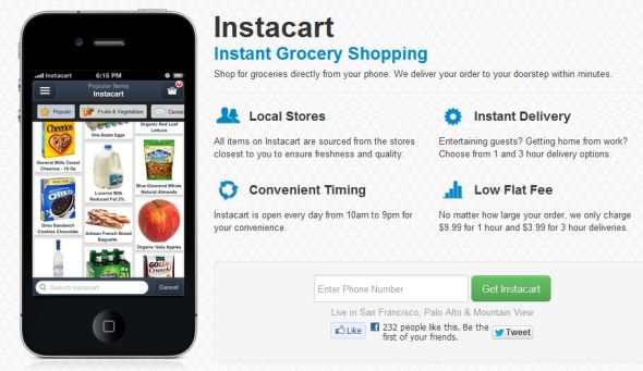 Instacart��һСʱ�ͻ����ŵ������ӻ���