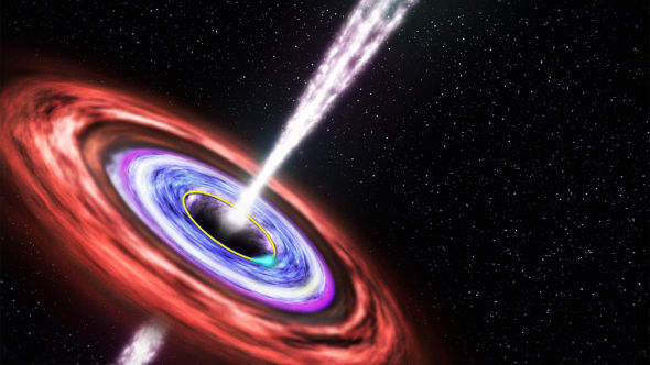 39亿光年外恒星坠入超大黑洞发出震荡信号(图)