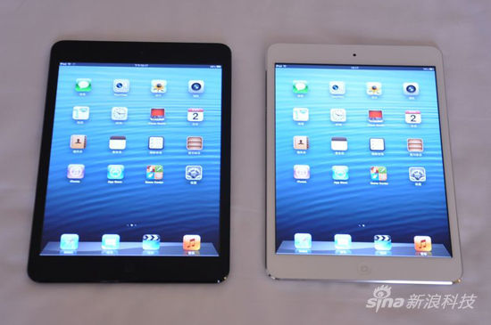 苹果iPad mini共有黑白两色