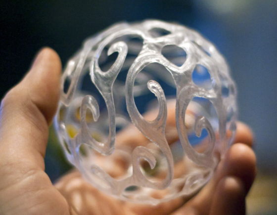 利用3D打印,可以制作出平常方法难以达到的结构。 利用3D打印,可以制作出平常方法难以达到的结构。