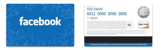 Facebook推出Facebook Card礼品卡