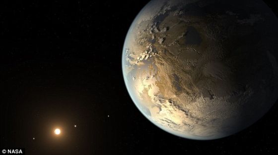 今年4月宣布的开普勒-186f(艺术家构想图)等行星为太阳系外适合人类居住的世界提供诱人线索。这颗特别行星是迄今为止发现的最像地球的行星,在可居住带中间环绕着它的恒星运转。科学家认为,这个可居住带可能存在着液态水和生命。 今年4月宣布的开普勒-186f(艺术家构想图)等行星为太阳系外适合人类居住的世界提供诱人线索。这颗特别行星是迄今为止发现的最像地球的行星,在可居住带中间环绕着它的恒星运转。科学家认为,这个可居住带可能存在着液态水和生命。