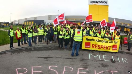 亚马逊德国2000名员工因薪酬纠纷再次罢工